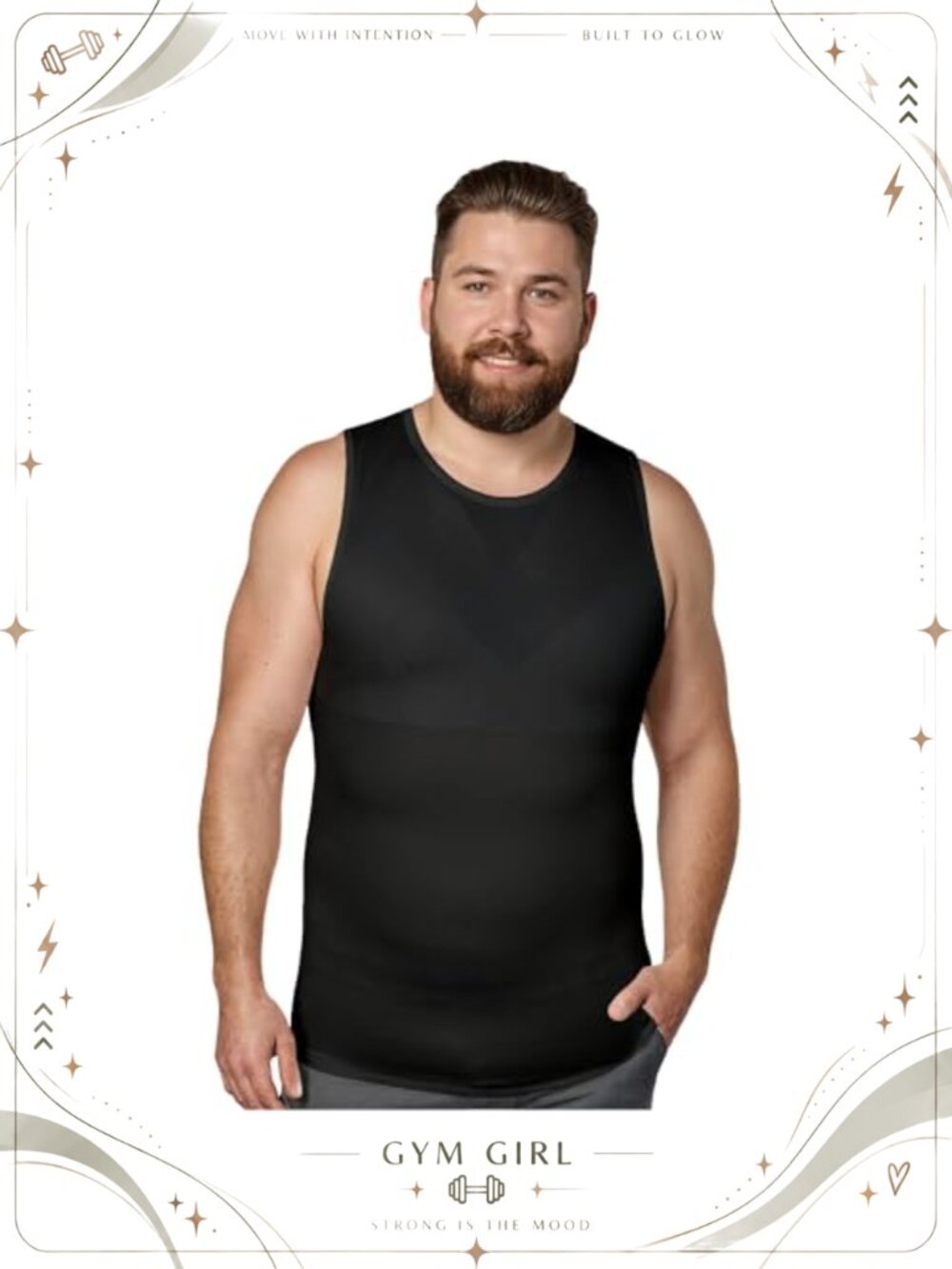 Men's Compression Tank Top Slimming Body Shaper Undershirt